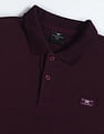 Flying Machine Relaxed Solid Cotton Polo Shirt