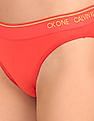 Calvin Klein Underwear Women Red CK One Solid Stretch Bikini Briefs