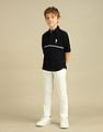 U.S. Polo Assn. Kids Boys Brand Stripe Cotton Shirt