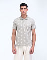 Flying Machine All-over Print Regular Polo Shirt