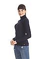 U.S. Polo Assn. Women Turtleneck Rib Knit Top