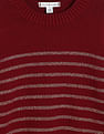 Tommy Hilfiger Kids Girls Round Neck Striped Sweatshirt
