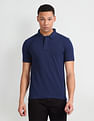 Flying Machine Solid Cotton Polo Shirt