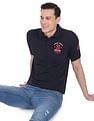 AD by Arvind Solid Sporty Polo Shirt