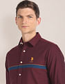 U.S. Polo Assn. Horizontal Stripe Cutaway Collar Shirt
