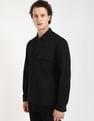 Calvin Klein Jeans Solid Boxy-Fit Poplin Woven Shirt