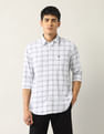 Arrow Sport Grid Tattersall Checked Pure Cotton Shirt