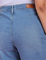 Flying Machine Women High Rise Wide Leg Cropped Jeans