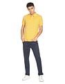 Flying Machine Abstract Print Cotton Polo Shirt
