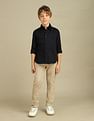 U.S. Polo Assn. Kids Boys Sateen Cotton Shirt