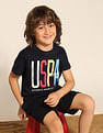 U.S. Polo Assn. Kids Boys Brand Printed Pure Cotton T-Shirt