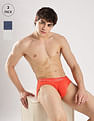 Calvin Klein Underwear Solid Multi Low Rise Briefs - Pack Of - 3