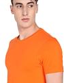 Flying Machine Crew Neck Solid T-Shirt