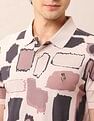 U.S. Polo Assn. Denim Co. Abstract Printed Muscle Fit Polo Shirt