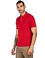 U.S. Polo Assn. Men Red Solid Polo T-Shirt