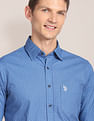 U.S. Polo Assn. Spread Collar Printed Casual Shirt