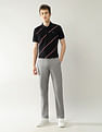 Arrow Sport Diagonal Striped Regular Fit Polo Shirt