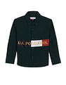 U.S. Polo Assn. Kids Boys Brand Print Cotton Shirt