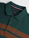 Arrow Sports Horizontal Stripe Cotton Polo Shirt