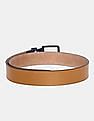 U.S. Polo Assn. Brown Metallic Buckle Perforated Belt