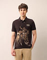 U.S. Polo Assn. Denim Co. Graphic Printed Muscle Fit Polo Shirt