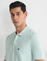 Arrow Sports Self Stripe Cotton Polo Shirt