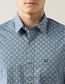 Arrow Sport Geometric Printed Printed Pure Cotton Shirt