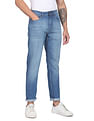 Flying Machine Stone Wash Slash Slim Tapered Fit Jeans