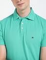 Tommy Hilfiger Solid Slim-Fit Cotton Polo Shirt
