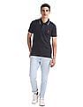 U.S. Polo Assn. Solid Lycra Polo Shirt