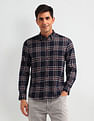 U.S. Polo Assn. Denim Co. Tartan Check Printed Slim Fit Shirt