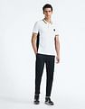 Flying Machine Contrast Panel Pique Polo Shirt