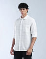 Flying Machine Windowpane Checked Pure Cotton Shirt