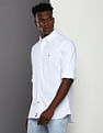Tommy Hilfiger Spread Collar Interlock Casual Shirt