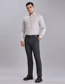 Tommy Hilfiger Regular-Fit Solid Mid Rise Trousers