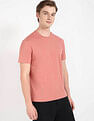 Calvin Klein Jeans Peach Solid T-shirt for Soft Look