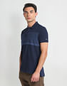 Arrow Sports Colour Block Cotton Polo Shirt