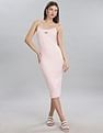 Tommy Hilfiger Womens Pink Solid Dresses