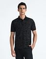 Flying Machine All Over Print Cotton Polo Shirt