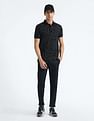 Flying Machine All Over Print Cotton Polo Shirt