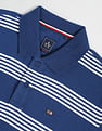 Arrow Sports Horizontal Stripe Cotton Polo Shirt