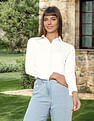 U.S. Polo Assn. Women Concelaed Placket Solid Shirt