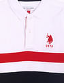 U.S. Polo Assn. Kids Boys Brand Tape Colour Block Pique Polo Shirt