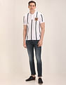 U.S. Polo Assn. Crest Embroidered Striped Polo Shirt