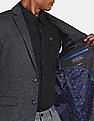 U.S. Polo Assn. Men Navy Slim Fit Patterned Casual Blazer