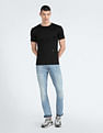 Calvin Klein Jeans Crew Neck Placement Logo Cotton T-Shirt