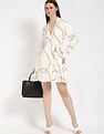 Tommy Hilfiger Viscose Spread Collar Wrap Dress