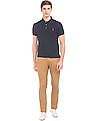 U.S. Polo Assn. Button Down Collar Solid Polo Shirt
