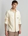 Calvin Klein Jeans Vertical Stripes Regular Fit Dobby Woven Shirt