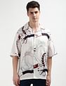 Tommy Hilfiger Cuban Collar Abstract Print Shirt